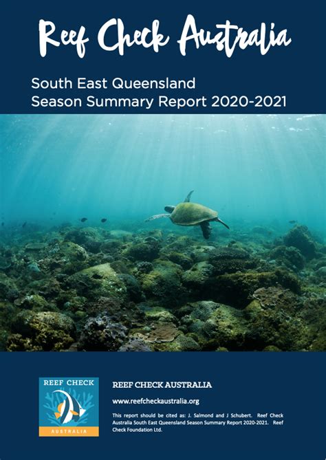 Reef Check Australia 2020-2021 South East Queensland Season Summary ...