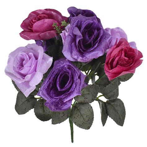 Tureclos Head Artificial Rose Bouquet Home Simulation Floral Decor