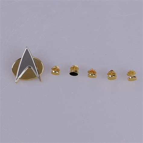 Star Trek TNG The Next Generation Metal Badges Pin&Rank Pip/Pips 6pcs – Cosermart