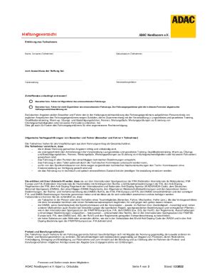 Ausf Llbar Online Erklrung Des Teilnehmers Fax Email Drucken Pdffiller