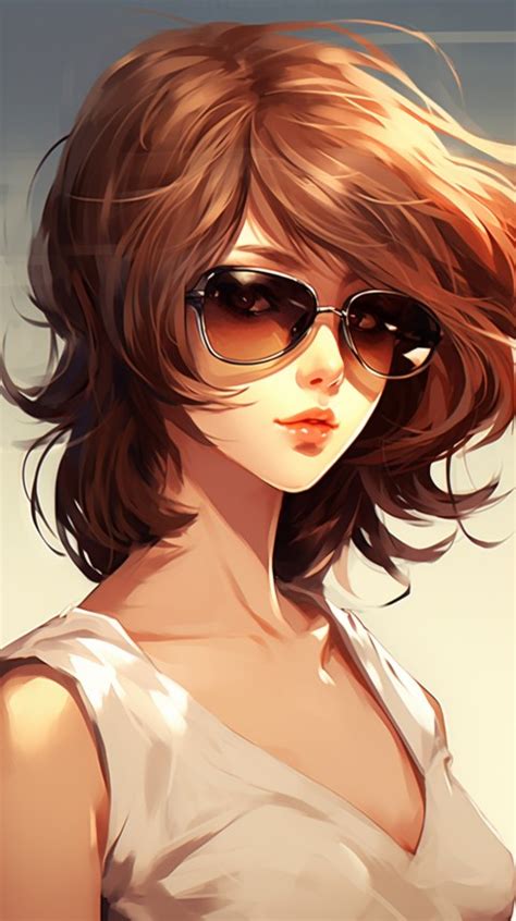 Sunglasses Anime Girl Aesthetic 108 Wallpaper Images And Photos