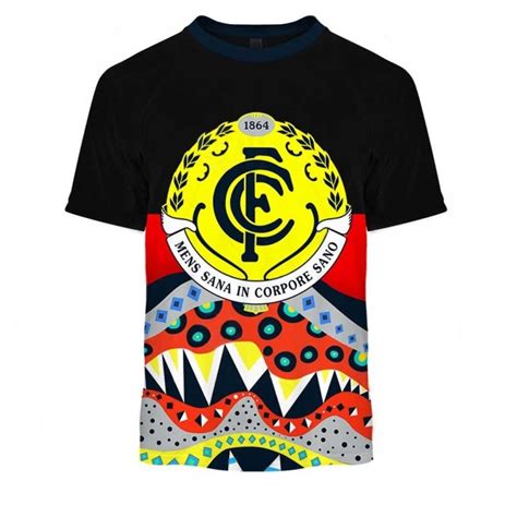 Afl Carlton Blues Dinky Di Lover Aboriginal Flag X Indigenous T Shirt