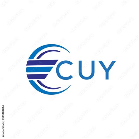 cuy letter logo cuy blue image  white background cuy vector logo