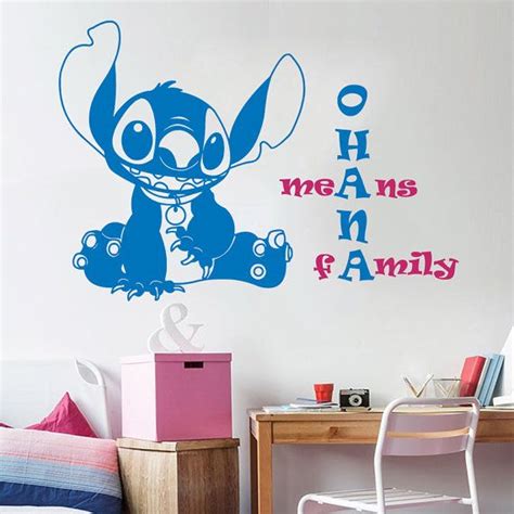 Wall Stitch Decal Baby Stitch Lilo and Stitch Quote Ohana - Etsy ...