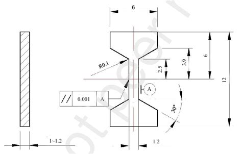 Schematic Diagram Of Tensile Specimen Download Scientific Diagram