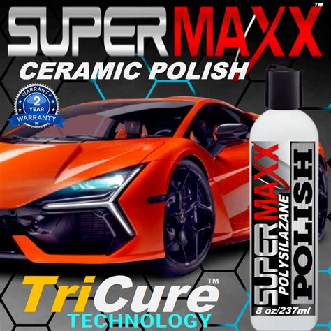 CERAMIC CAR COATING CAR POLISH POLYSILAZANE WITH TRICURE TECHNOLOGY – SUPERMAXX