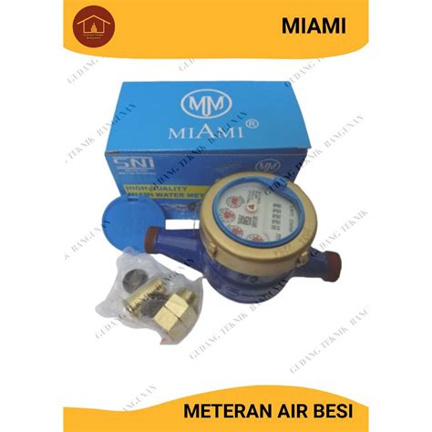 Jual Meteran Air Miami Water Meter Body Besi Meteran Air