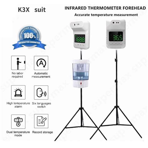 K3X Thermal Scanner Wall Mount Thermometer Automatic Infrared