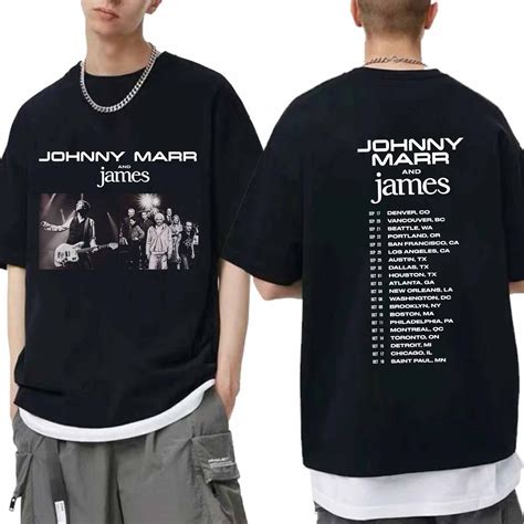 Johnny Marr and James 2024 Tour Shirt, Johnny Marr Fan Shirt, Johnny ...