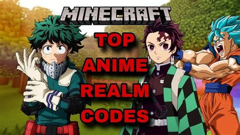 NEW TOP BEST ANIME REALM CODES FOR BEDROCK EDITION YouTube