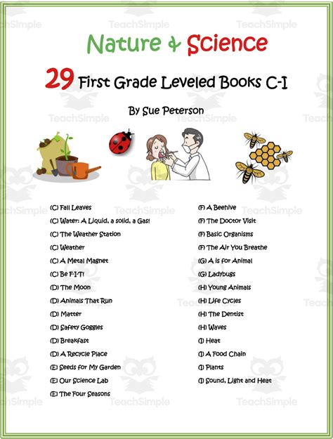 Nature and Science (First Grade C–I) 29 books by Teach Simple