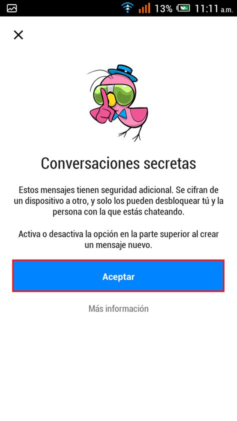 Cómo activar conversaciones secretas Messenger