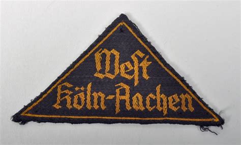 Regimentals German Wwii Hitler Youth District Triangle West Koln Aachen