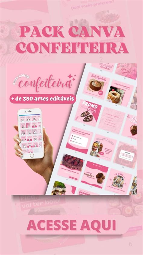 Feed Organizado Para Confeiteiras Design Book Cover Templates