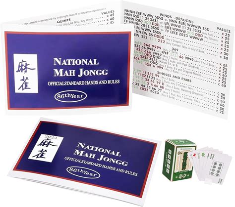 Amazon Kyaton Mahjong Cards Pc Mah Jongg Mahjong Card Official