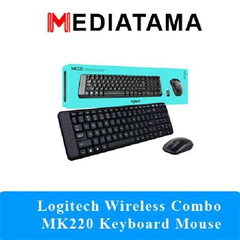 Jual Logitech Keyboard Mouse Wireless MK220 Di Seller MediatamaIT