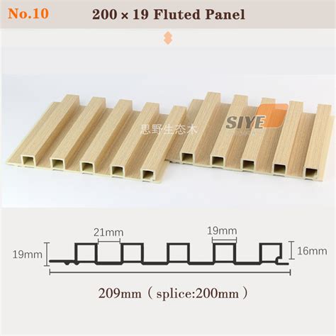 20019 Fluted Panel Indoor Wpc Wall Panel Siye Decor Materials