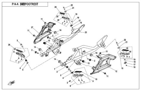 CFMOTO F14 A Footrest Basic Sherco