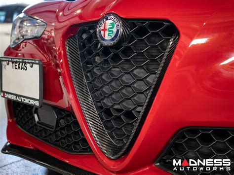 Alfa Romeo Giulia Front V Shield Grill Frame Emblem Frame Kit