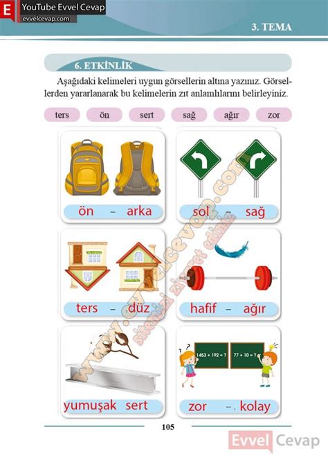2 Sinif Turkce Ders Kitabi Cevaplari Bilim Ve Kultur Yayinlari Sayfa