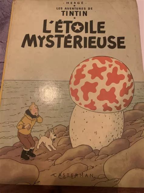 BD ANCIENNE LES aventures de tintin l étoile mystérieuse hergé