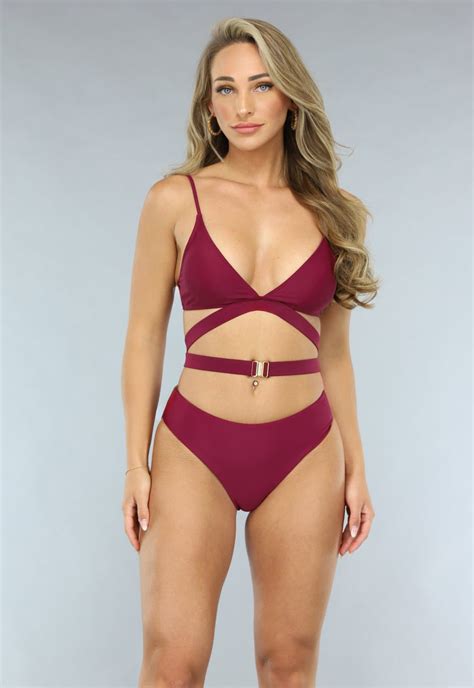 Wijnrode Strappy Bikini Top Uwantisell Nl