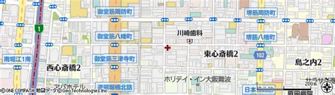 大阪府大阪市中央区東心斎橋2丁目7 25の地図 住所一覧検索｜地図マピオン