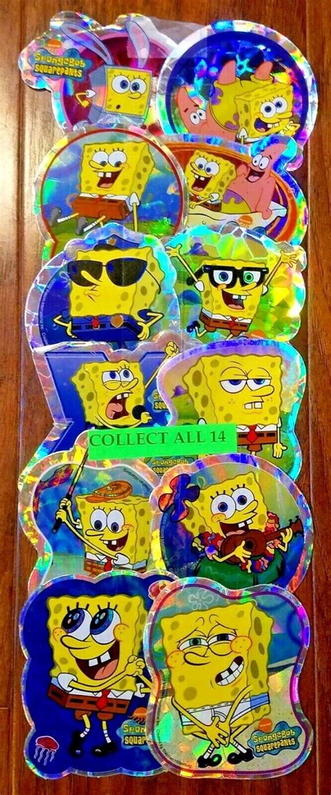 Spongebob Squarepants Stickers Full Set Of Vending Machine Decals