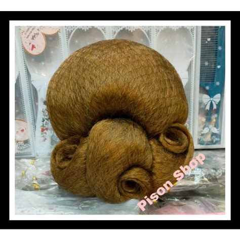 Jual Sanggul Modern Keong Warna Blonde Konde Rambut Palsu Pengantin