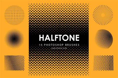 Best Halftone Brushes Photoshop Procreate Illustrator