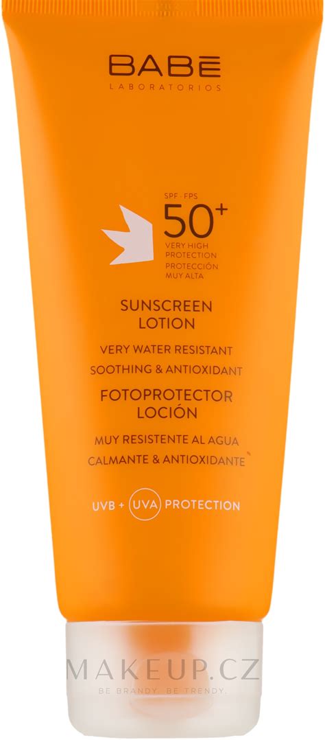 Opalovací mléko SPF 50 Babe Laboratorios Sun Lotion Makeup cz