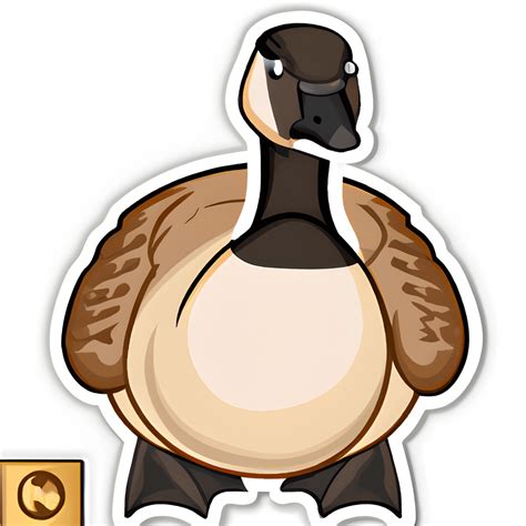 Cute Canada Goose Sticker · Creative Fabrica