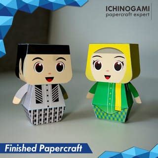 Ichinogami Nusantara Papercraft Kit Diy Jakarta Series Diorama