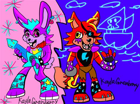 Glamrock Bonnie And Foxy By Mysterygirl284 On Deviantart