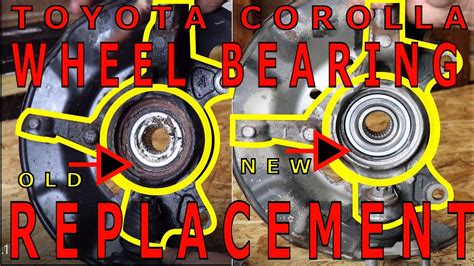 Replace Wheel Bearing On 2010 Toyota Corolla