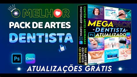 Pack De Artes Edit Veis Para Dentistas Canva Photoshop Youtube