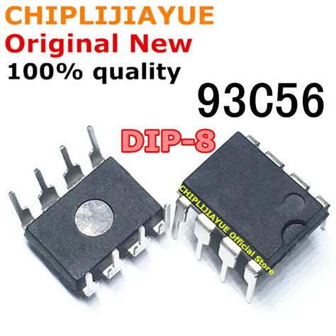 10PCS 93C56 DIP 8 AT93C56 DIP8 New And Original IC Chipset Work Work Ic