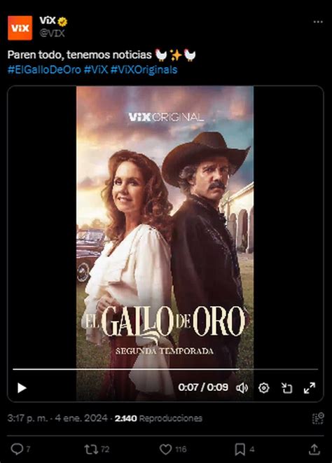 El Gallo De Oro Serie Protagonizada Por Lucero Confirma Fecha De