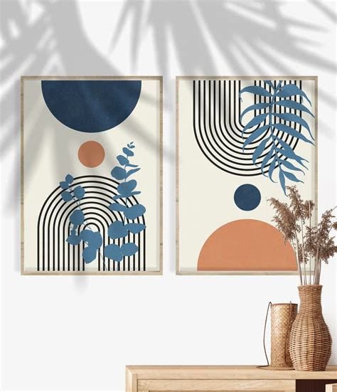 Boho Modern Minimalist Abstract Wall Art Decor Minimalist Abstract