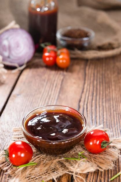 premium photo homemade barbeque sauce