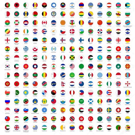 Circle Flags Of The World Stock Vector By ©xiver 11985568