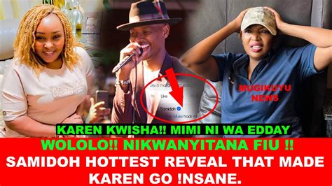 KIMEUMANA SAMIDOH GUKANA KAREN NYAMU LIVE NA KUGA EDDAY NIWE MUTUMIA