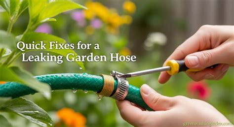 how to fix leaking garden hose