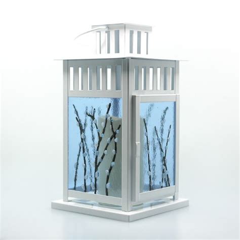 Pussy Willow Lantern Glass By Heather