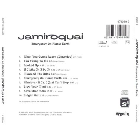 Emergency On Planet Earth By Jamiroquai CD With Coolnote Ref 118992997