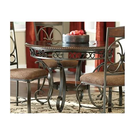 Signature Design By Ashley Traditional Glambrey Dining Table Brown And Reviews Wayfair