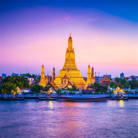 Wat Arun Temple of Dawn in Bangkok Thailand Stock Image - Image of boat, bangkok: 115809733