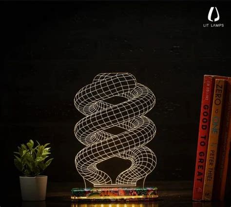 Ceramic Spiral 3d Illusion Led Lamp For Home B15 At Rs 1999 Piece In Raigad