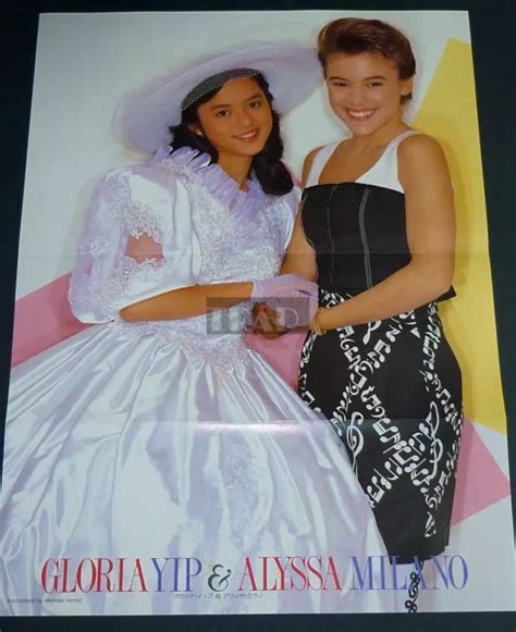 Affiche Pin Up Alyssa Milano And Gloria Yip 1989 Jpn 11 6x16 Vj U Eur 6