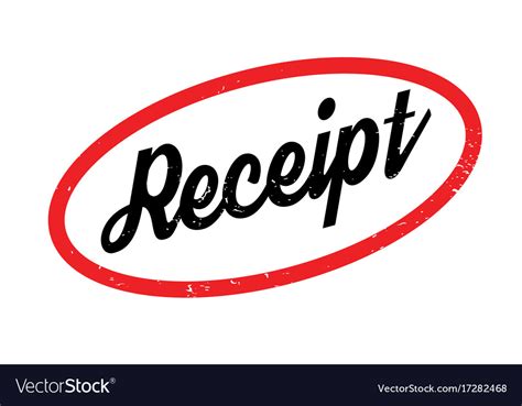 Receipt Rubber Stamp Royalty Free Vector Image